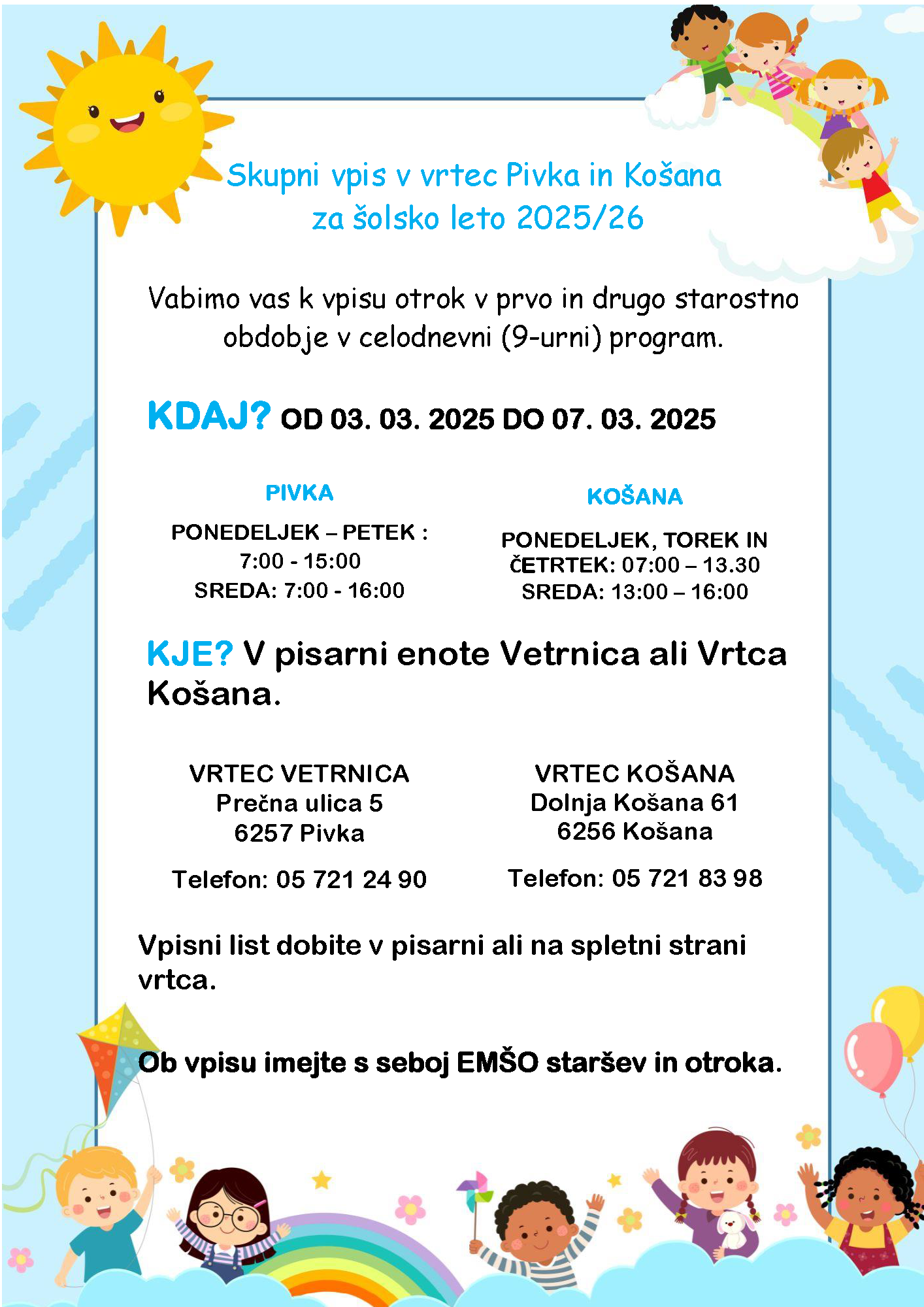 Skupni vpis v vrtec Pivka in Košana za šolsko leto 2025_Stran_1